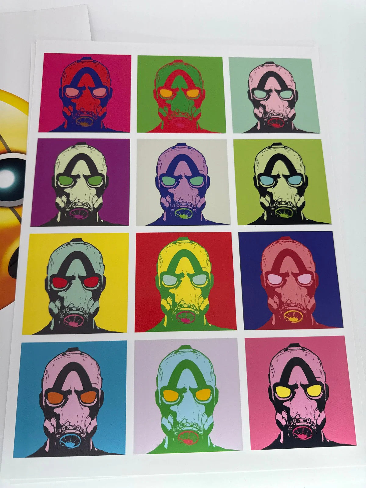 Borderlands Vault Mask Art Print Set x9 Video Game Promo Poster Bundle Unsigned