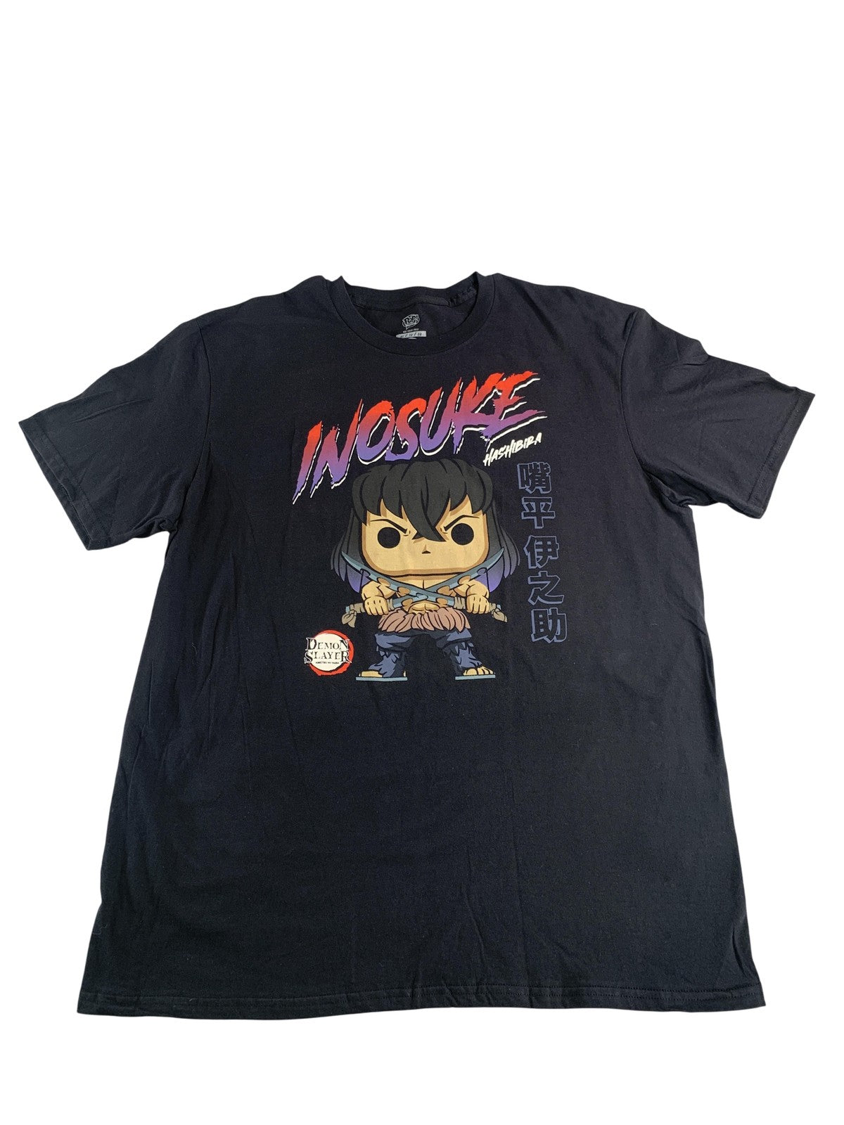 Demon Slayer Inosuke Hashibira Shirt Mens XL Black Funko Pop Tees Anime Graphic