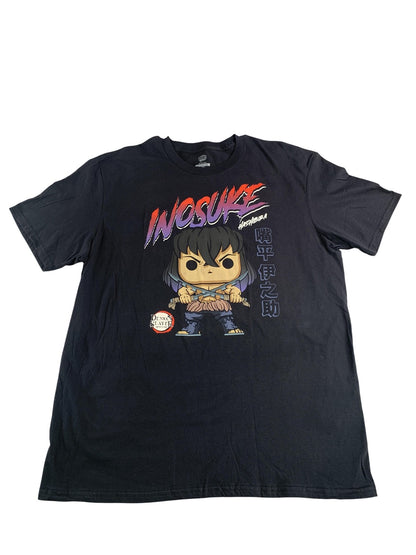 Demon Slayer Inosuke Hashibira Shirt Mens XL Black Funko Pop Tees Anime Graphic