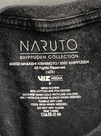 Naruto Shippuden Shirt Mens Small Black Anime Graphic Tee Kohl's New Tags Viz