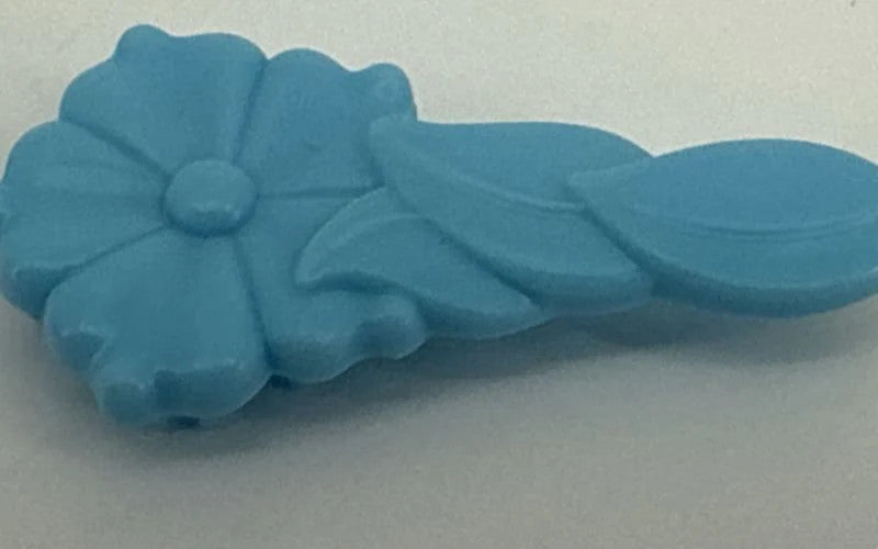 G1 My Little Pony Light Blue Flower Brush 1980s Accessory Vintage Hasbro HTF