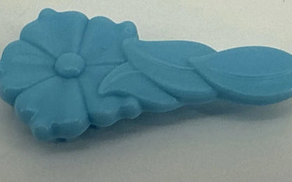 G1 My Little Pony Light Blue Flower Brush 1980s Accessory Vintage Hasbro HTF