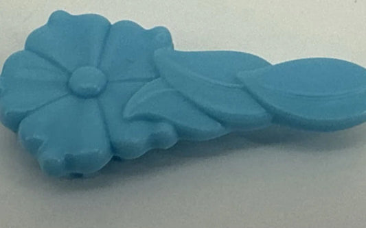 G1 My Little Pony Light Blue Flower Brush 1980s Accessory Vintage Hasbro HTF