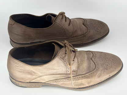 Kurt Geiger Oxford Dress Shoes Mens 43 Black Brown Leather Suede Portugal