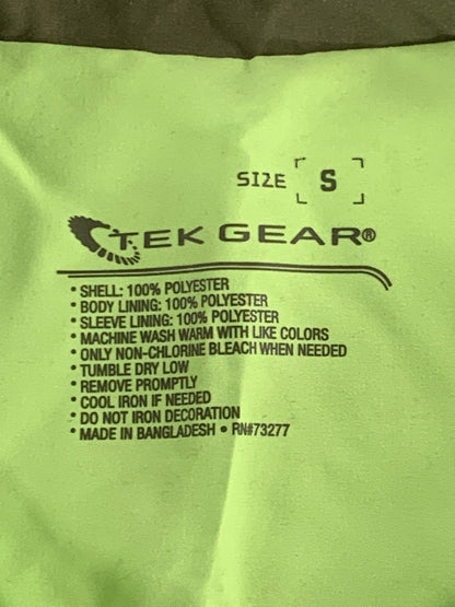 Tek Gear Jacket Womens Small Green Brown Full Zip Lightweight Activewear Coat