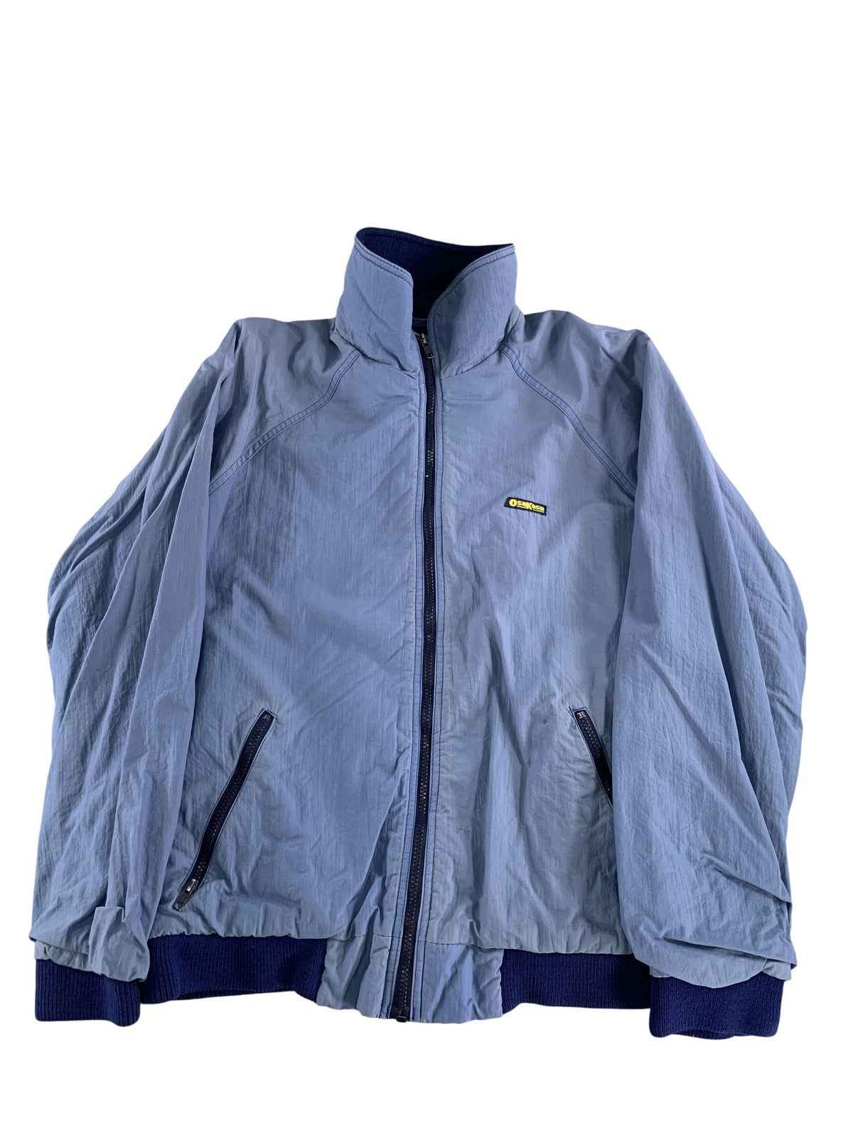 Vintage OshKosh B'Gosh Jacket Mens Medium Tall Blue Full Zip Fleece Lined 90s
