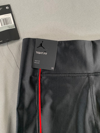 Nike Jordan DC2177-010 Womens XS Bike Shorts Black Red Tight Fit Logo NWT New