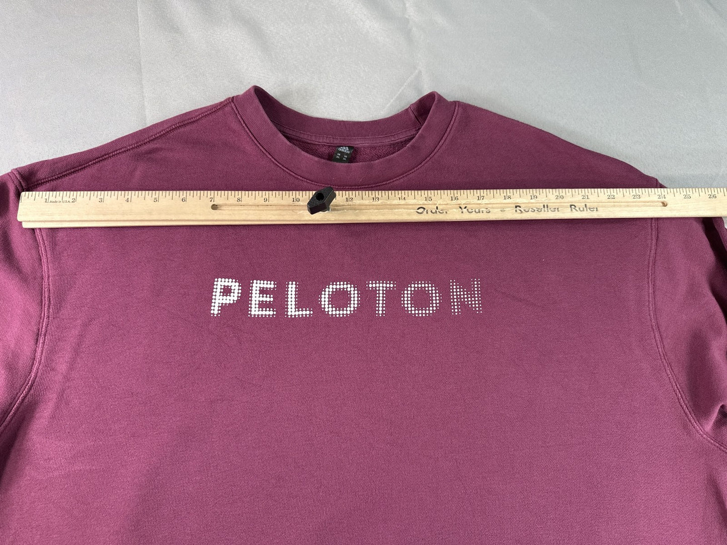 adidas Crewneck Sweatshirt 2XL Maroon Cotton Long Sleeve Graphic Unisex Fleece