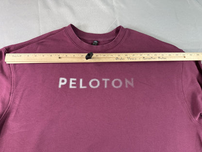 adidas Crewneck Sweatshirt 2XL Maroon Cotton Long Sleeve Graphic Unisex Fleece