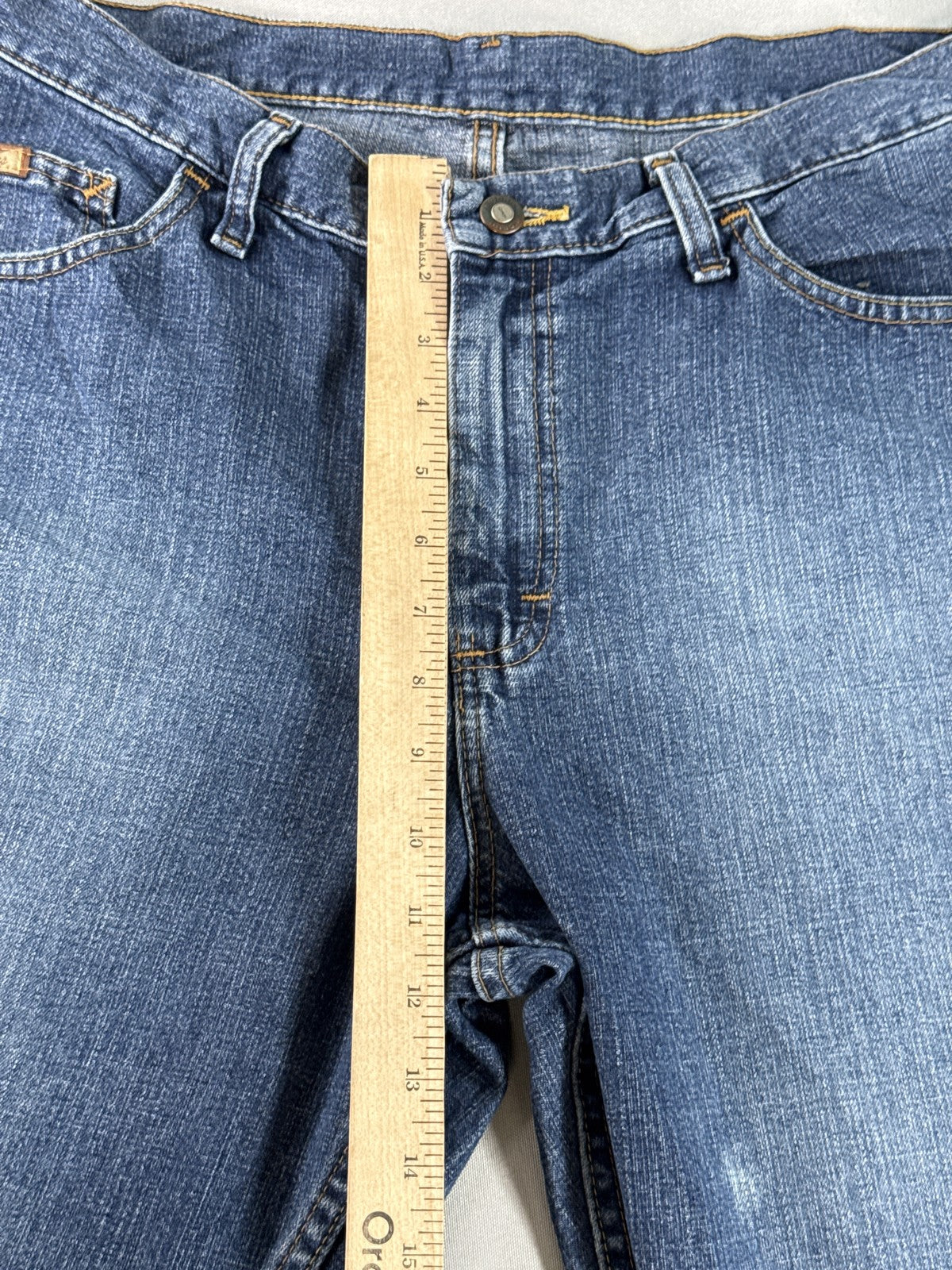 Riders Jeans 16 M Womens Blue Relaxed Fit High Rise Straight Leg Denim Pockets