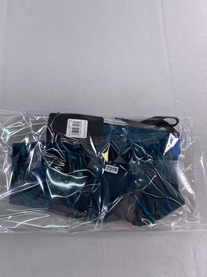 Hurley Boardshorts Boys 18/29 Midnight Teal Palm Tree Swim Trunks Drawstring on