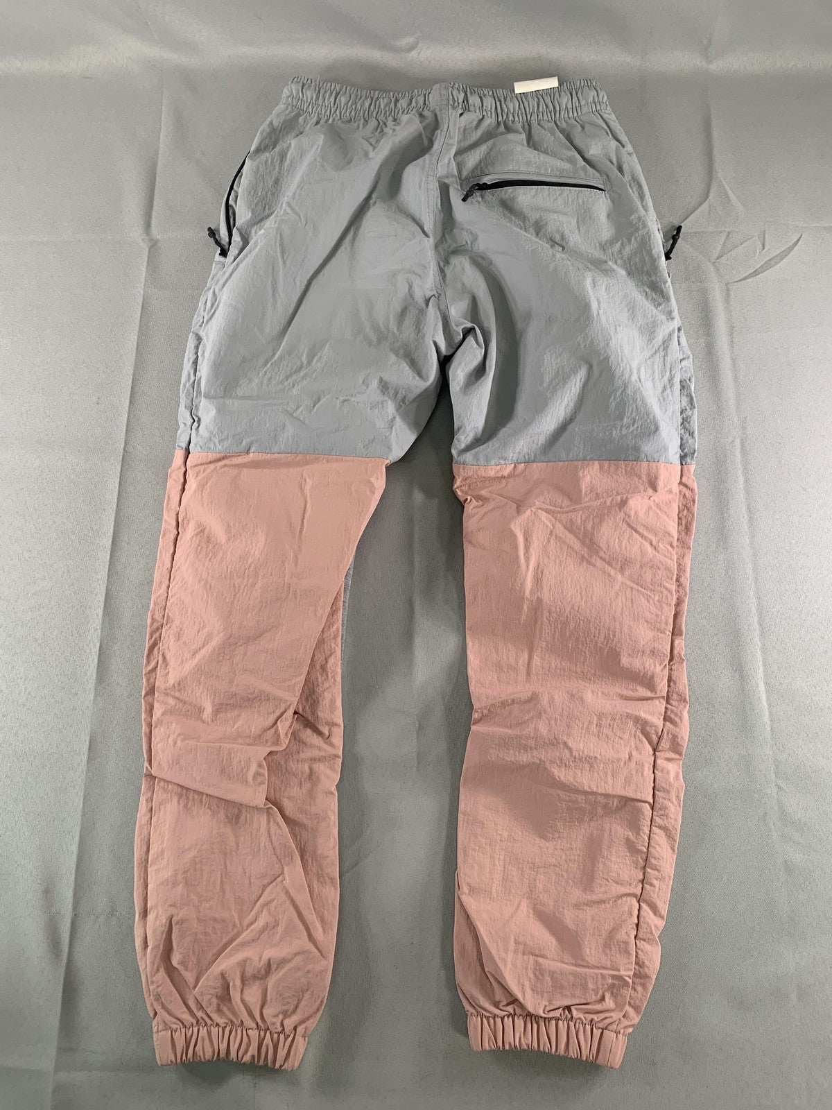 Zanerobe Jumpa Jogger Pants Mens 29 Gray Pink Colorblock Relaxed Fit Casual on