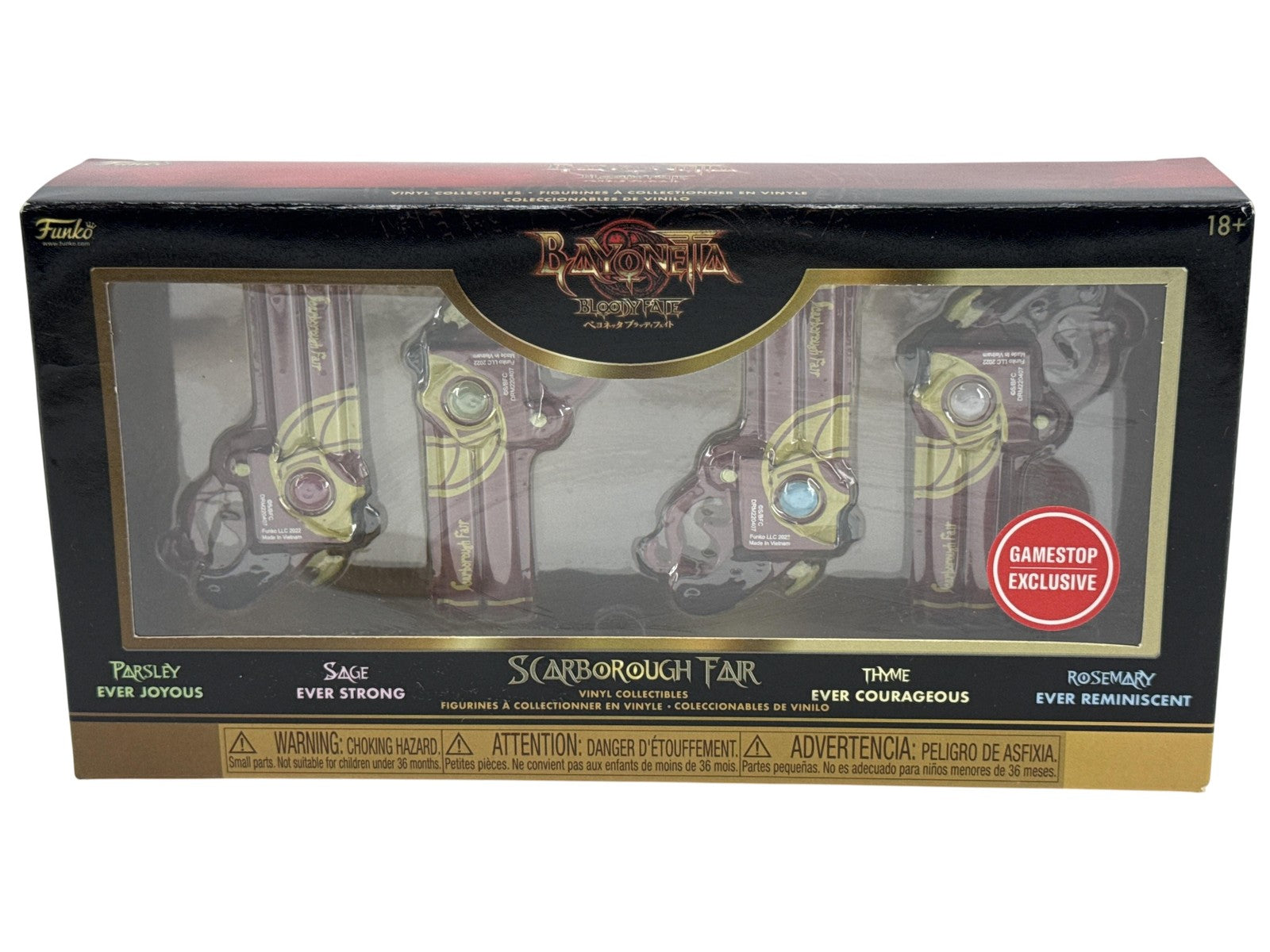 Funko Bayonetta Bloody Fate Scarborough Fair Gun Set Gamestop Exclusive Red NWT