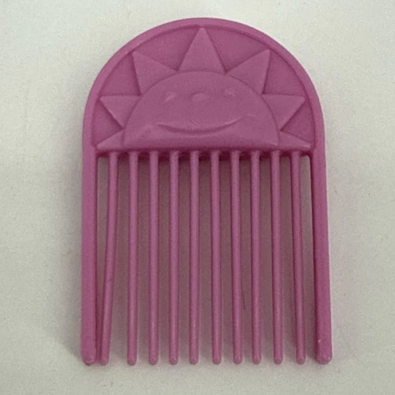 My Little Pony G1 Pink Sun Pick Comb Hasbro 1980s Vintage Hair Accessory White
