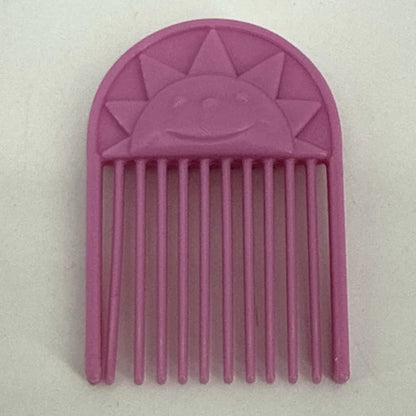 My Little Pony G1 Pink Sun Pick Comb Hasbro 1980s Vintage Hair Accessory White