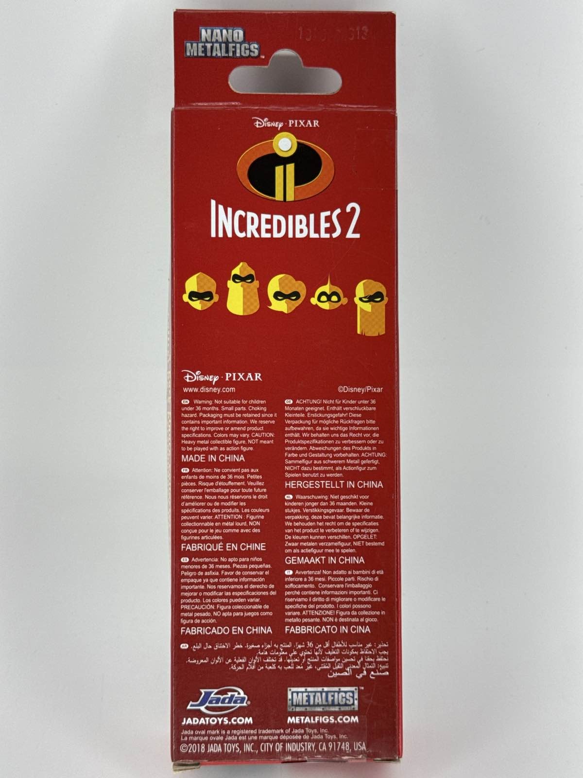Incredibles 2 Nano Metalfigs 5 Pack Jada Toys Diecast Disney Pixar Jack Jack