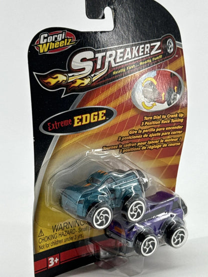 Corgi Wheelz Streakerz Extreme EDGE 2-Pack Motorized Diecast Cars Apparel NWT