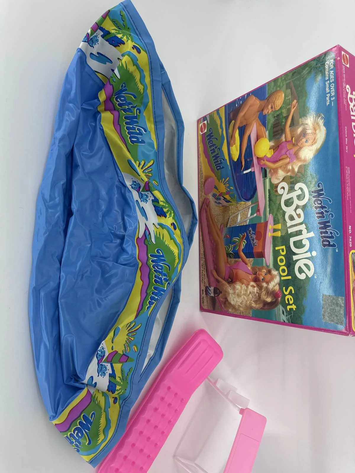 1989 Mattel Barbie Wet 'n Wild Pool Set w Box amp Accessories aposn Apparel