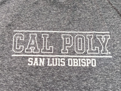 Cal Poly San Luis Obispo College Graphic Tee Mens Black Heather Short Sleeve USA