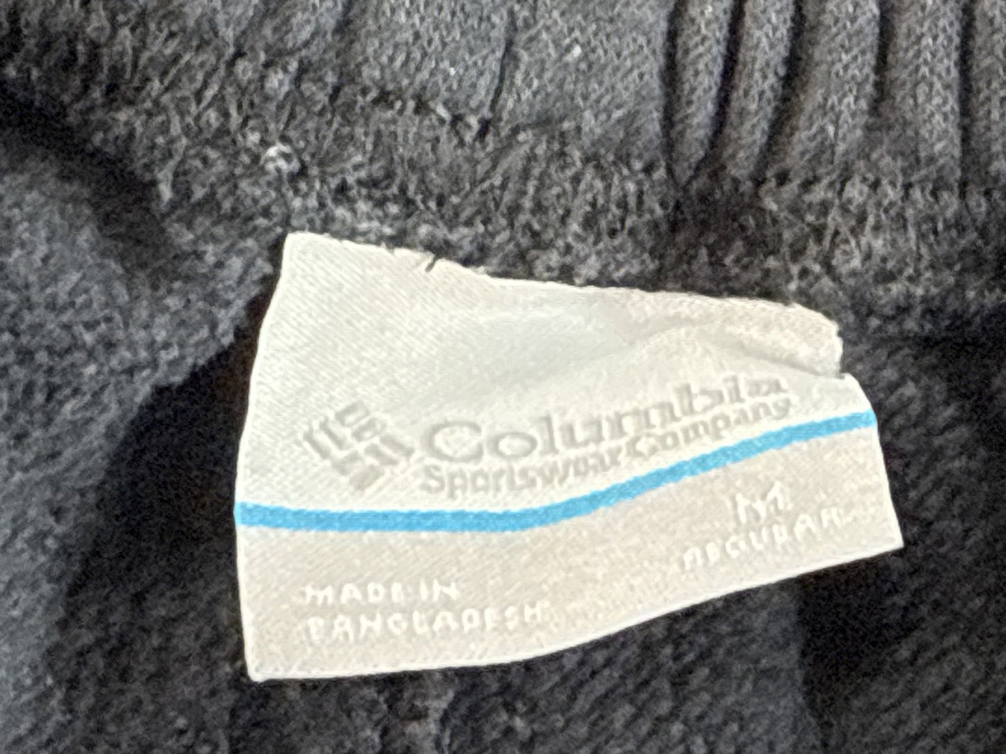 Columbia 1957941 Jogger Pants M Black Cotton Polyester Regular Fit Drawstring