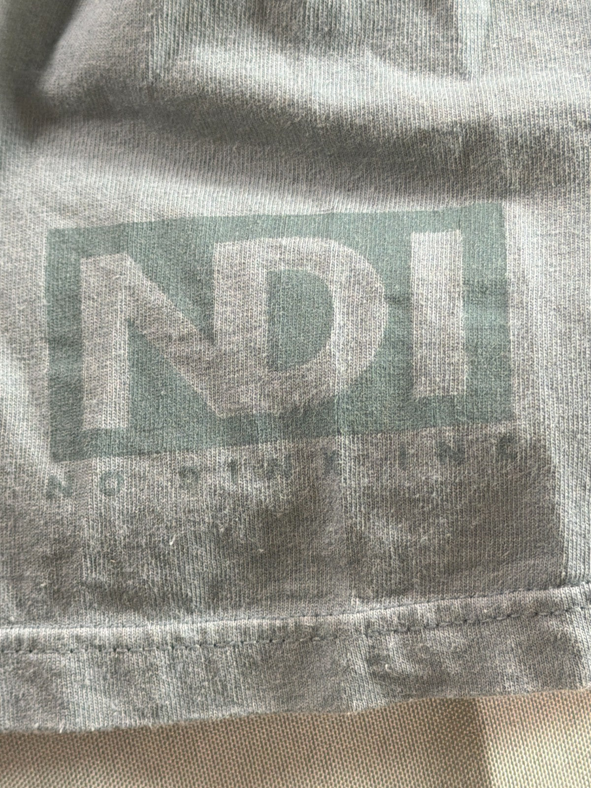 Vintage 90s No Dinx Inc T-Shirts Humor Novelty Graphic Tee Jerzees XL Gray USA