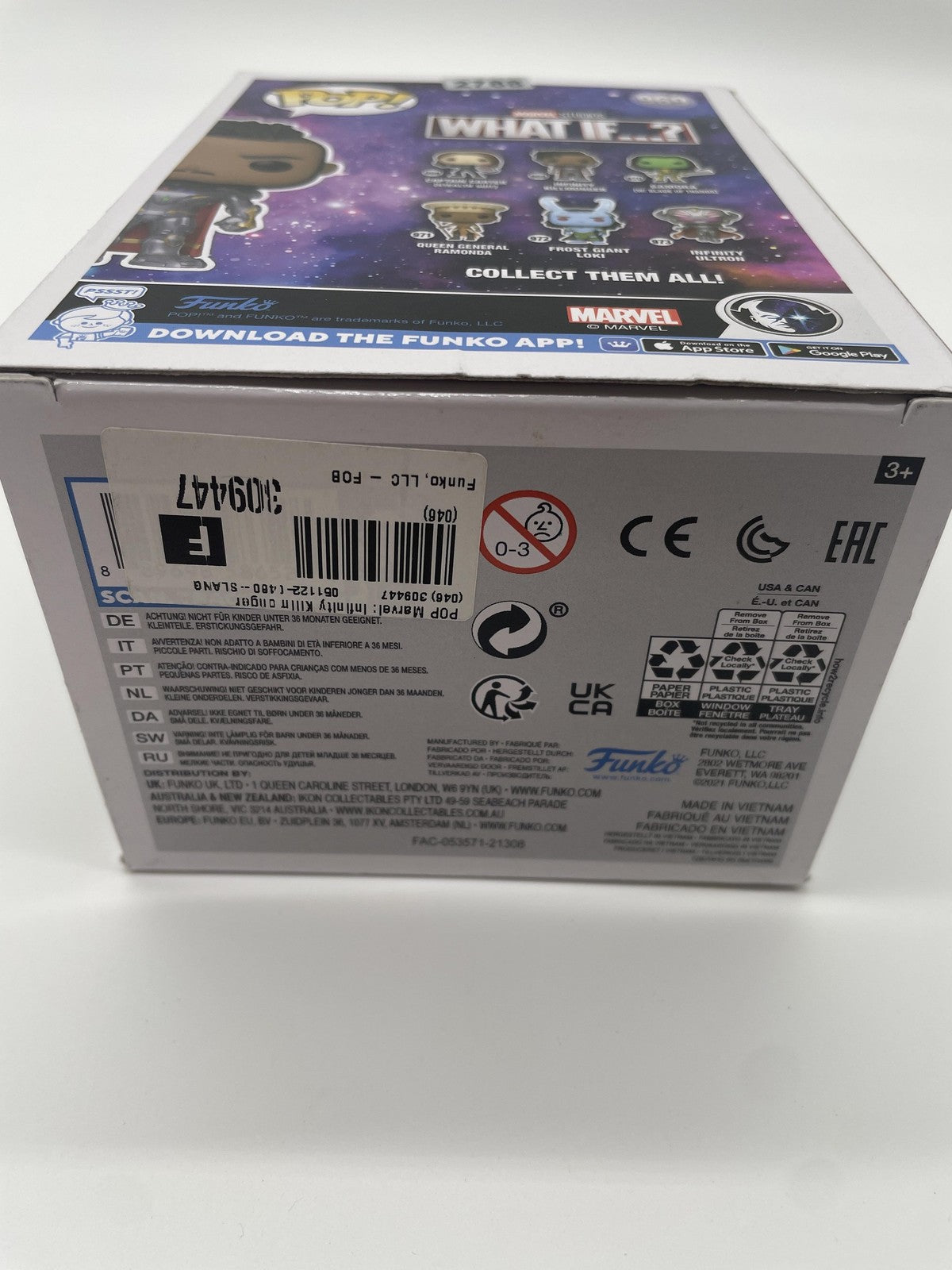Funko Pop Marvel What If Infinity Killmonger #969 Vinyl Figure Silver Standard