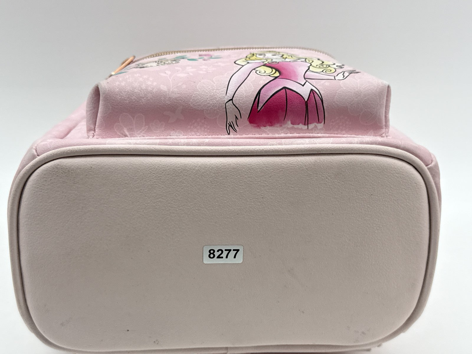 Loungefly Sleeping 12×10×6 in Beauty Princess Aurora Pink Faux Leather Mini