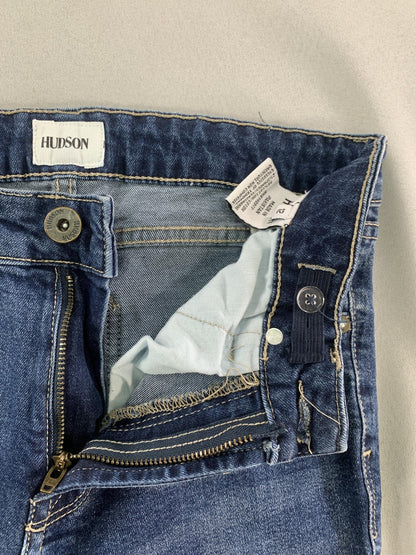 Hudson Jeans Womens 12 Blue Skinny Denim Stretch Mid Rise Classic Casual Black