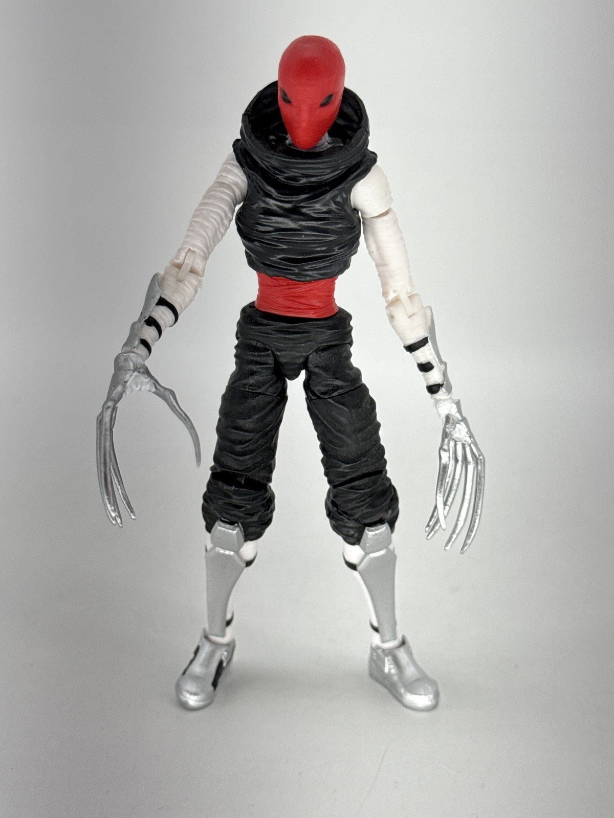 The Loyal Subjects Foot Assassin Action Figure Red Black Silver Plastic Comics