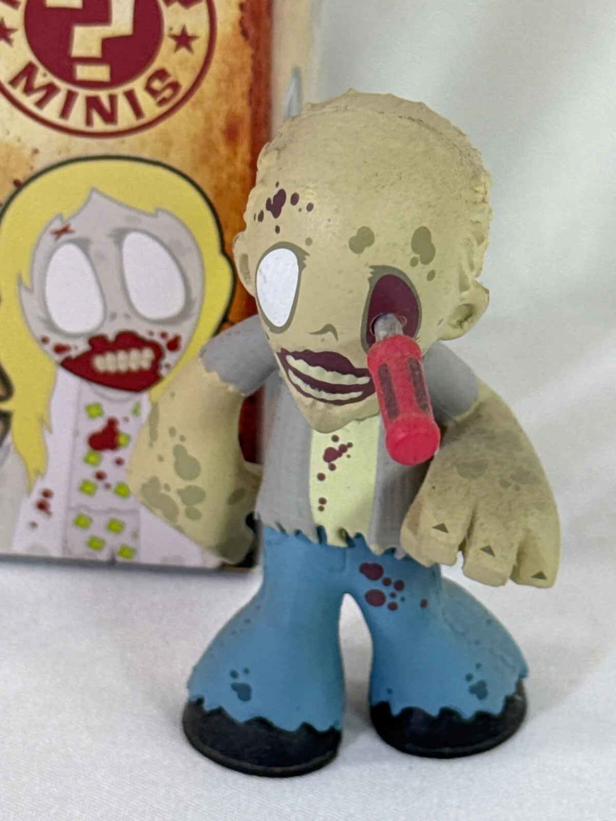 Funko Mystery Minis Walking Dead Series 1 Screwdriver Eye Zombie 2013 w/ Box HTF