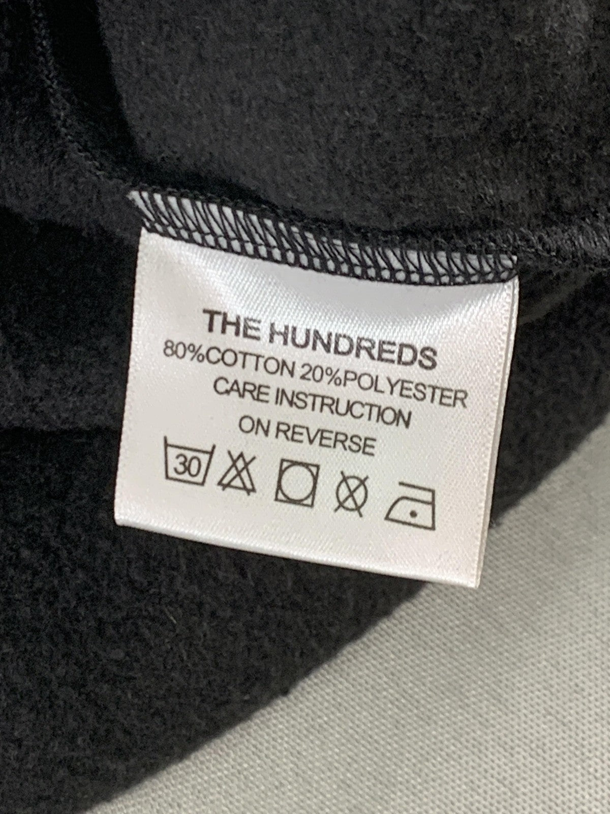 The Hundreds Hoodie Mens Medium Black Gray Rebel Hood Zumiez Streetwear on