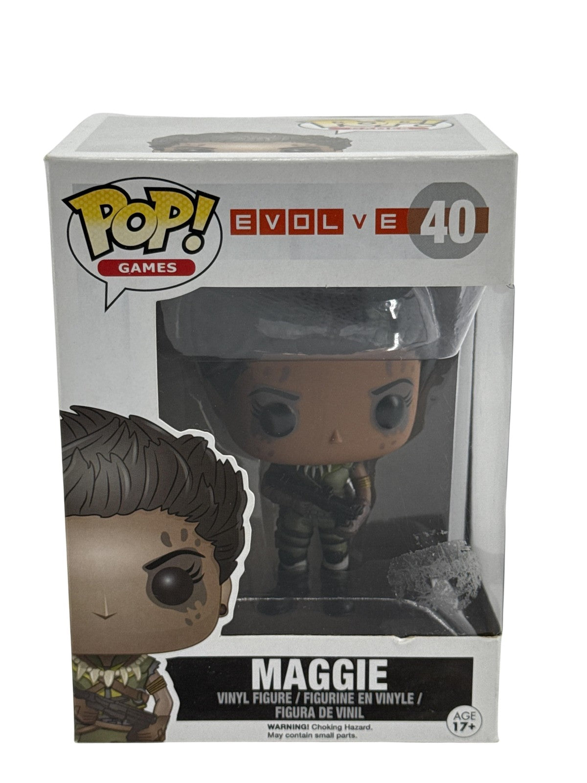 Funko Pop Games Evolve Maggie #40 Vinyl Figure Standard Size Video Game Brown
