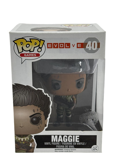 Funko Pop Games Evolve Maggie #40 Vinyl Figure Standard Size Video Game Brown