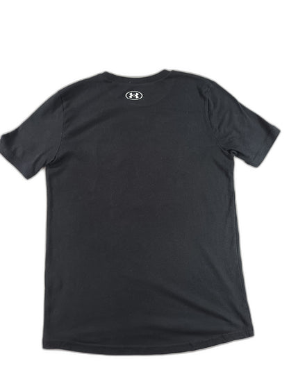 Under Armour Project Rock Blood Sweat Respect Graphic Tee YLG Youth Black Cotton