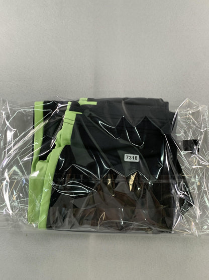 Under Armour Pants Youth Medium Black Neon Green Track Athletic Logo Drawstring