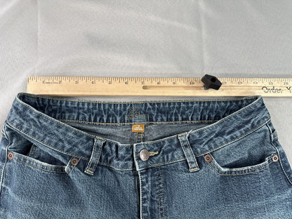 Caslon Straight Leg Jeans Womens 10 Blue Stretch Denim Mid Rise Cotton Spandex