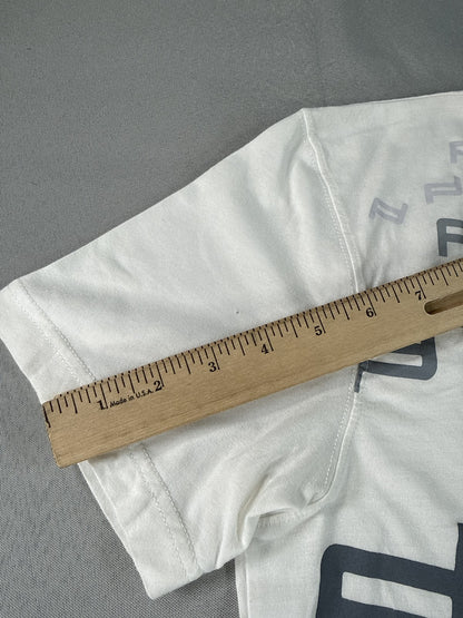 Porsche Design Graphic Tee M White Cotton Modal Crewneck Short Sleeve Regular