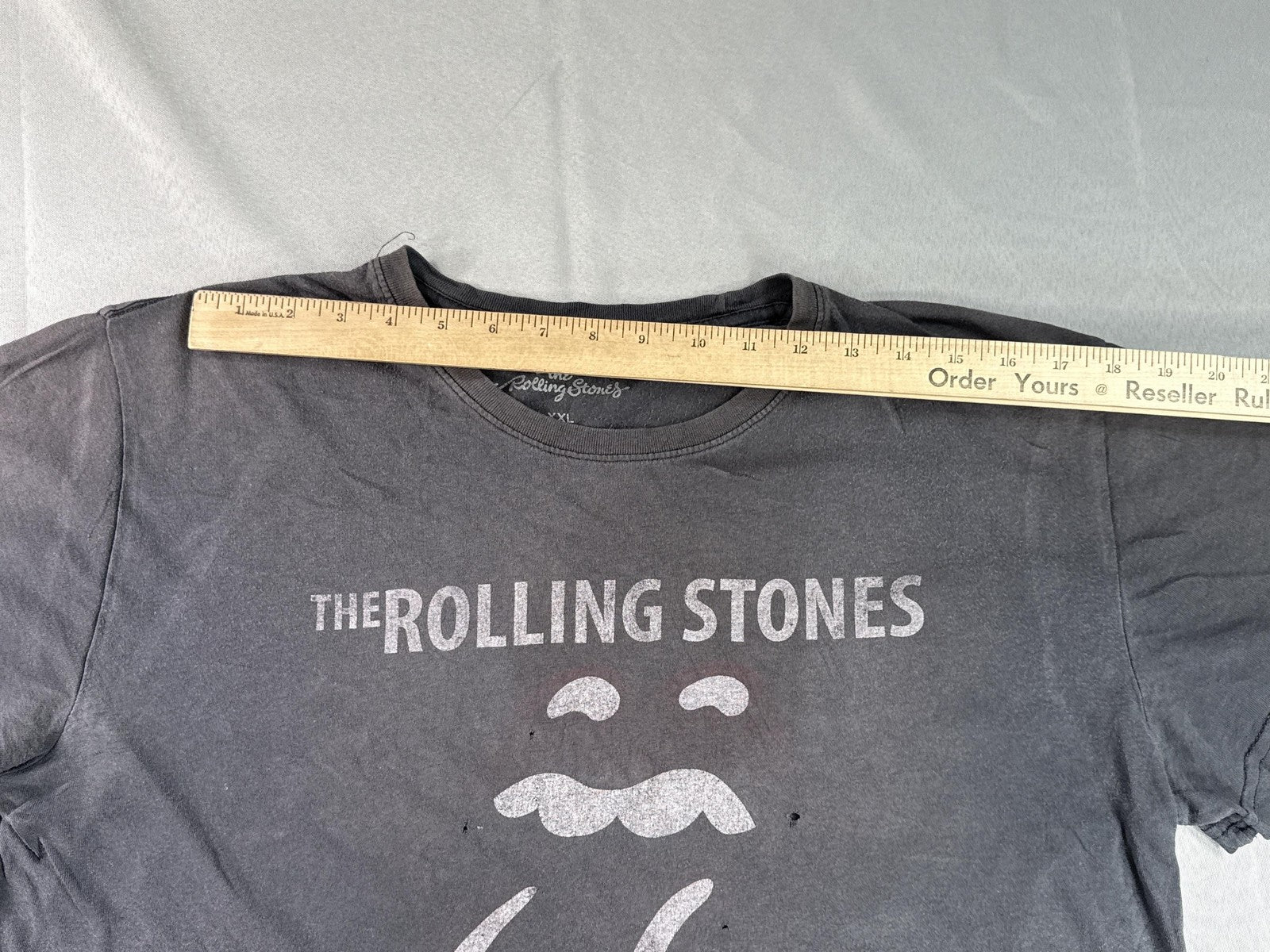 Rolling The Rolling Stones Stones Graphic Tee XXL Gray Cotton Vintage Music