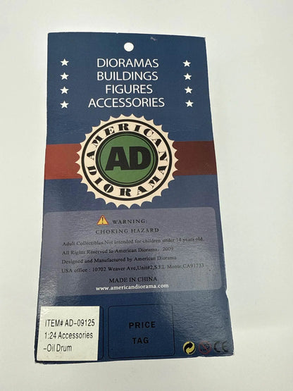 American Diorama 1:24 Weathered Barrels Drum Oil Set Unbranded 124 Apparel NWT
