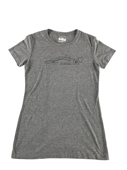 IndyCar Shirt Womens Small Gray NTT IndyCar Series Race Car Graphic Tee New Tags