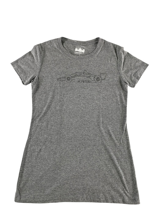 IndyCar Shirt Womens Small Gray NTT IndyCar Series Race Car Graphic Tee New Tags