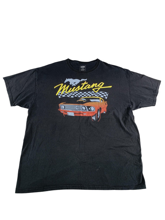 Ford Mustang Shirt Mens XL Black Graphic Tee Classic Car Racing Licensed Product