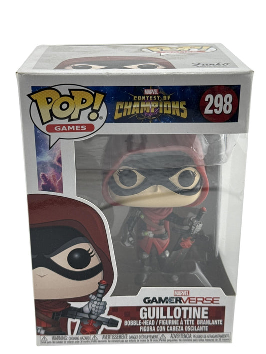 Funko Pop Games Marvel Contest Of Champions Guillotine 298 Figure Red Vinyl Box