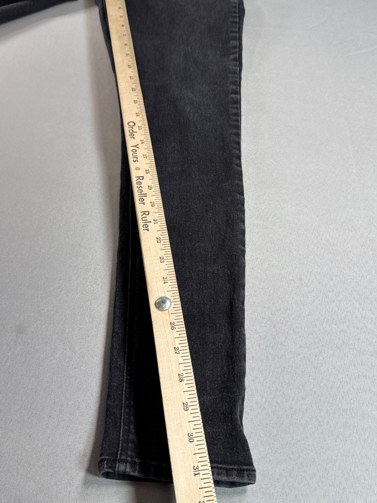Women's Black Denim Skinny Jeans 13 Stretch Mid Rise Comfortable