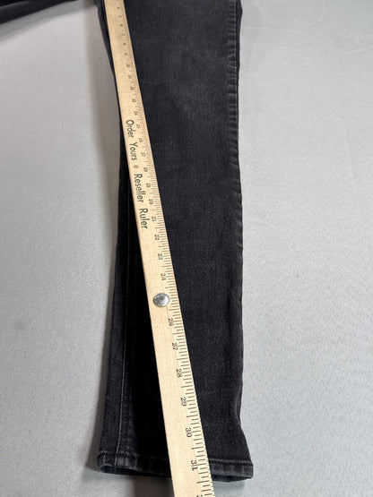 Women's Black Denim Skinny Jeans 13 Stretch Mid Rise Comfortable