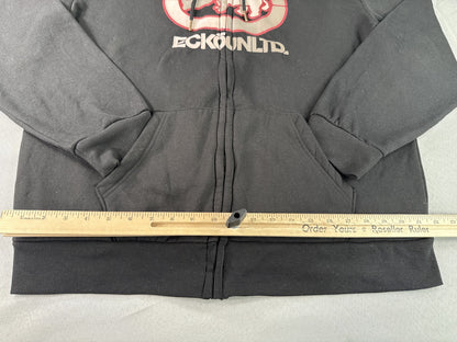 Ecko Unltd Rhino Graphic Zip Up Hoodie XL Black Cotton Streetwear Long Y2K