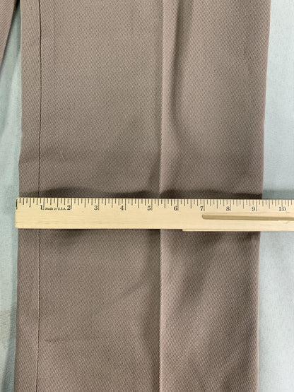 Flying Cross Pants Mens 18 Regular Brown Wool Blend Uniform Dress Made USA on