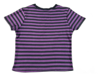 Mad Engine Wednesday Addams TV Show Graphic Tee M M/M Black/Purple 100% Cotton