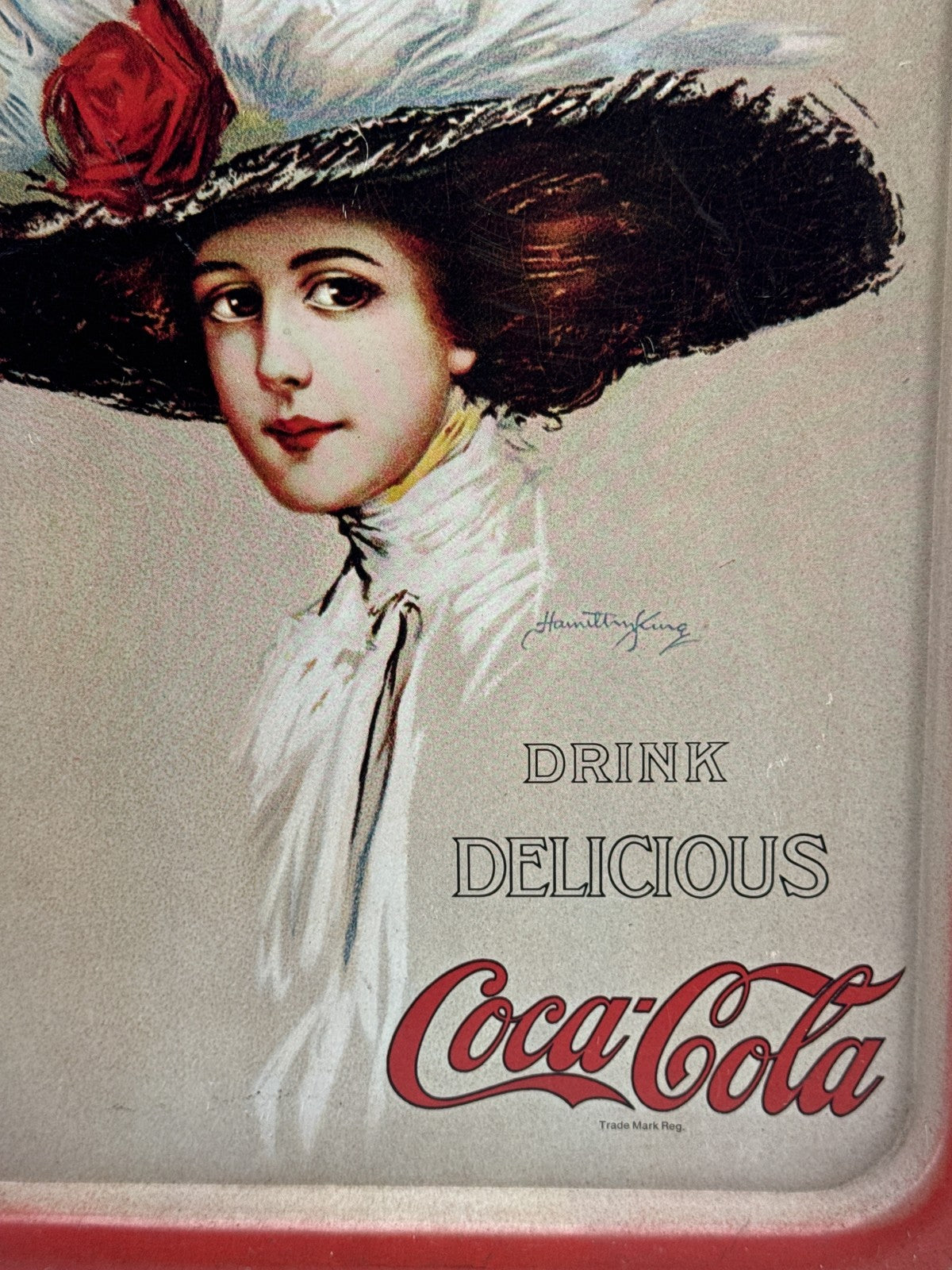 Coca Cola Metal Tray Multicolor Retro Graphic Decorative Advertising