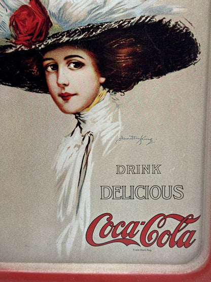 Coca Cola Metal Tray Multicolor Retro Graphic Decorative Advertising